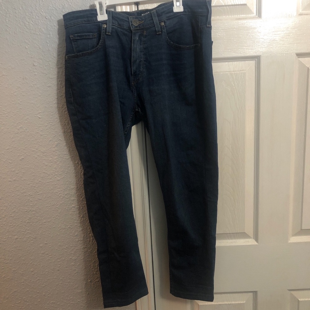 PAIGE Dark Federal Jeans hemmed to 25 - Picture 3 of 5